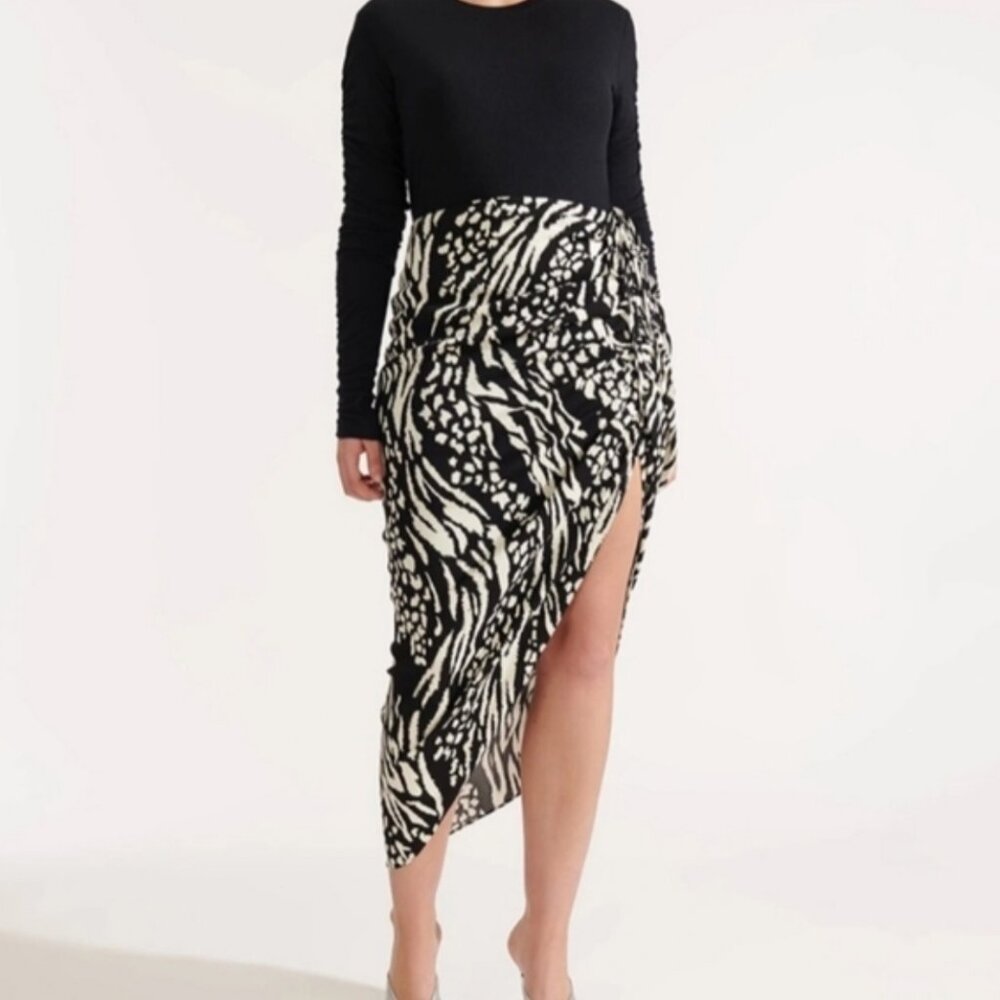 Veronica Beard animal print midi skirt - Size 2